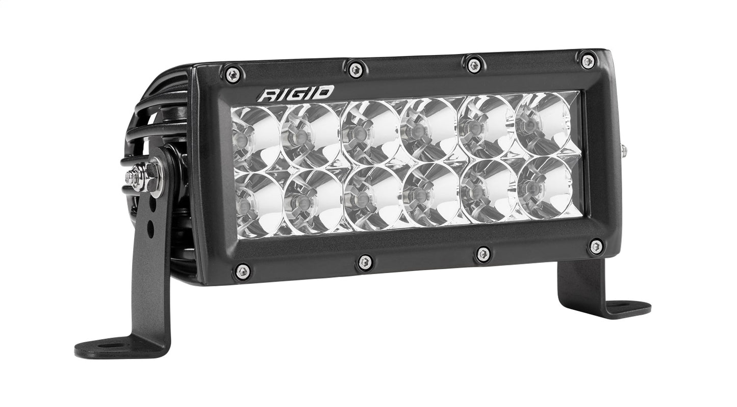 RIGID E-Series PRO LED Light Flood Optic 6 Inch Black Housing