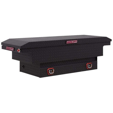 Weather Guard Crossover Tool Box Textured Matte Black Aluminum Low Profile Compact Model # 131-52-03 - National Fleet Equipment