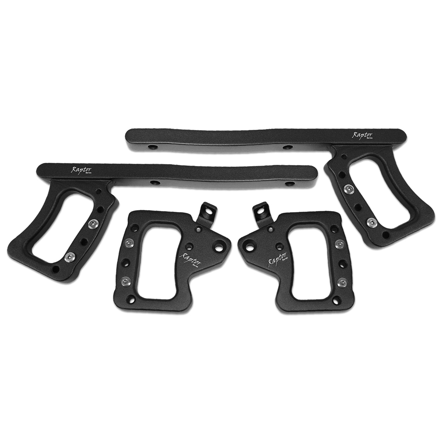 RSO Front and Rear Grab Handles Black Aluminum for Wrangler JK/JKU 4-Door