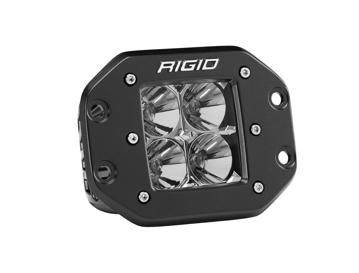 RIGID D-Series PRO LED Light Flood Optic Flush Mount Single