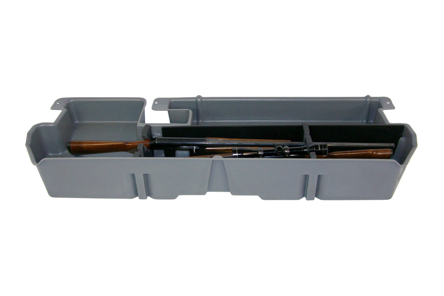 DU-HA 60052 Toyota Underseat Storage Console Organizer And Gun Case - Dark Gray