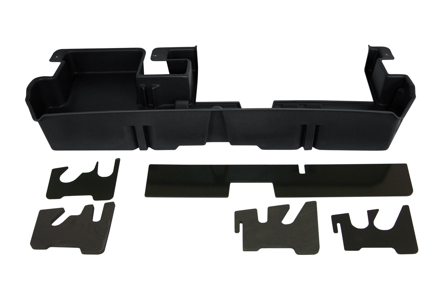 DU-HA 60061 Toyota Underseat Storage Console Organizer And Gun Case - Black