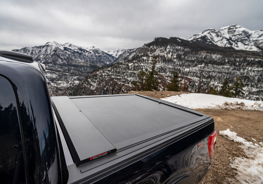 Roll-N-Lock BT102A Locking Retractable A-Series Truck Bed Tonneau Cover for 2015-2020 Ford F-150; Fits 6.7 Ft. Bed
