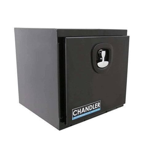 Chandler Underbody Carbon Steel Toolbox 18X18X18 Textured Black With Drop Down Door 5100-2200 - National Fleet Equipment