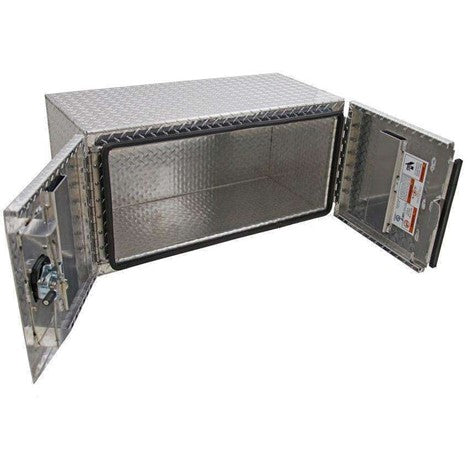 Chandler Underbody Aluminum Tread Plate Toolbox 18X18X36 With Barn Door Style Door 5000-1055 - National Fleet Equipment