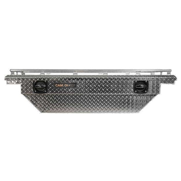 Camlocker Crossover Tool Box 60 Inch With Rail For Jeep Gladiator JT Low Profile Bright Aluminum S60LPBLRL - National Fleet Equipment