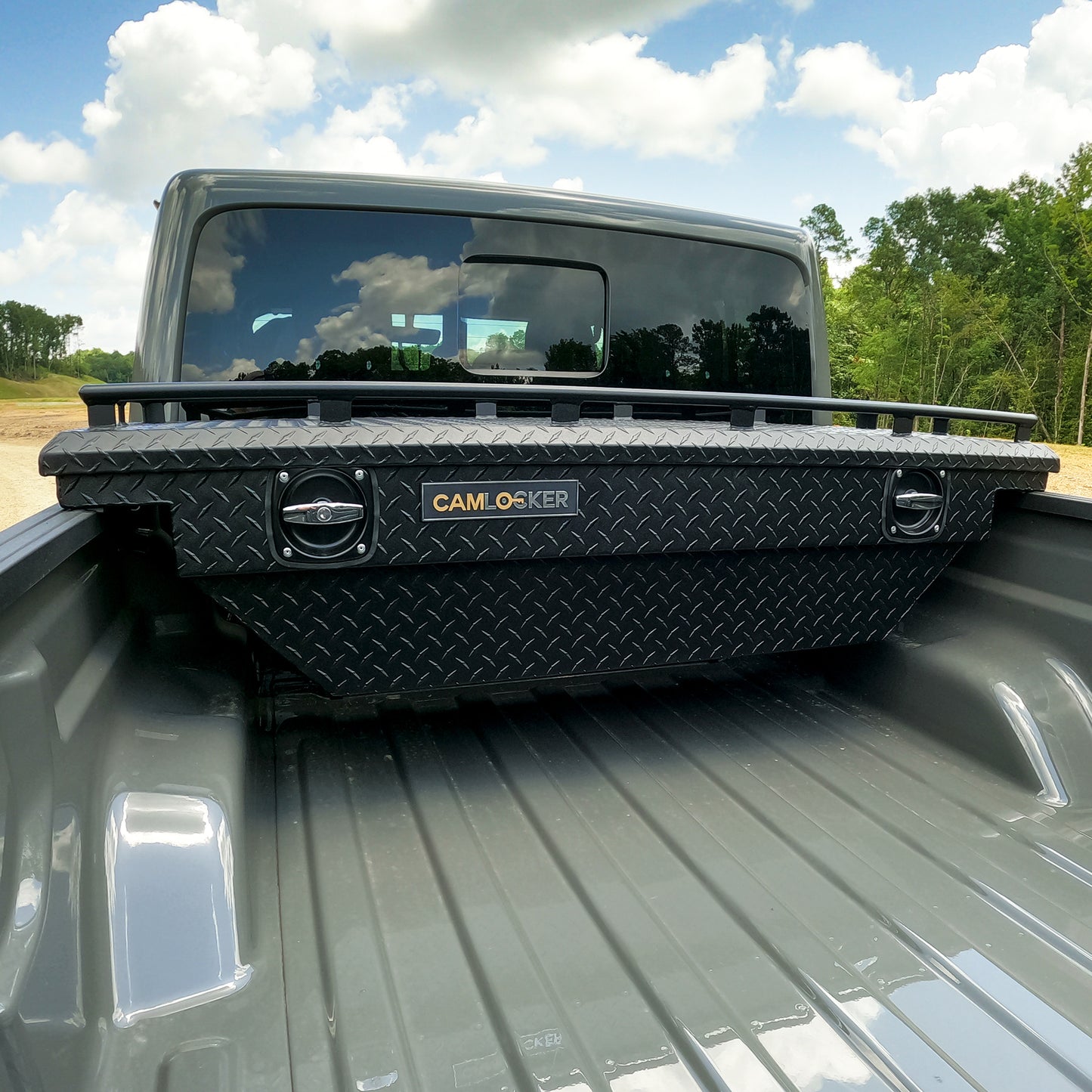 Camlocker S60LPBLRL Crossover Tool Box 60 Inch With Rail For Jeep Gladiator JT Low Profile Bright Aluminum