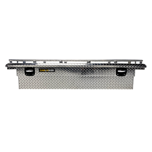 CamLocker S71LPRL Crossover Tool Box 71 Inch Low Profile Bright Aluminum With Rail